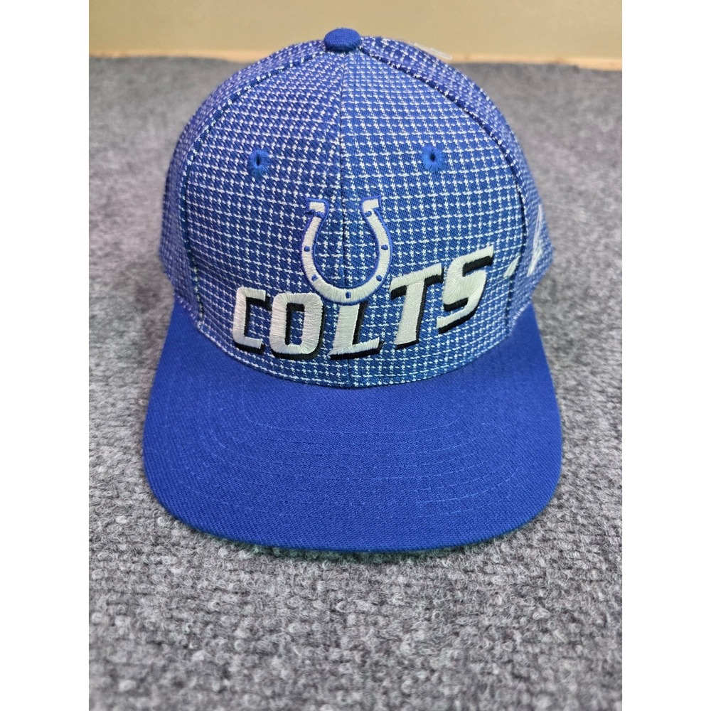 Vintage 90s Logo Athletic Indianapolis Colts NFL Snapback Hat‎ NOS Diamond